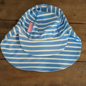 Blue Striped Baby Beach Sun Hat